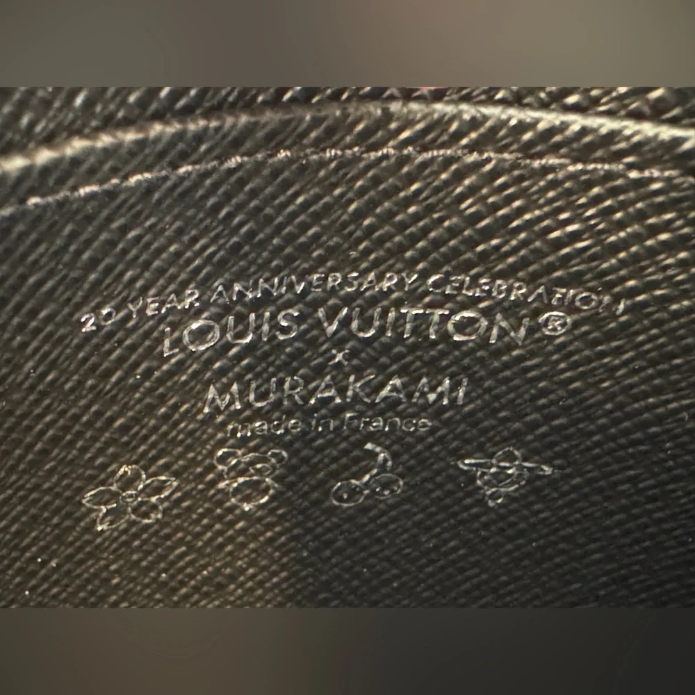 BRAND NEW! RARE- Louis Vuitton xMurakami Black Multicolor Monogram Key Pouch SHW
